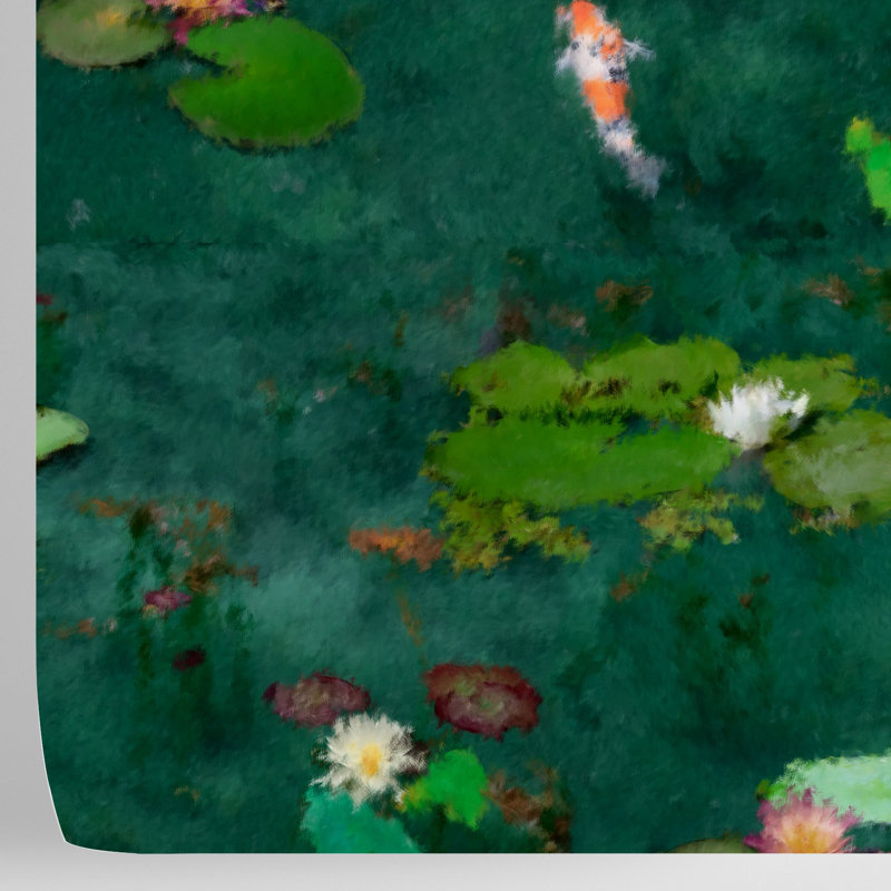Cesilie Impressionist Water Lily Wallpaper