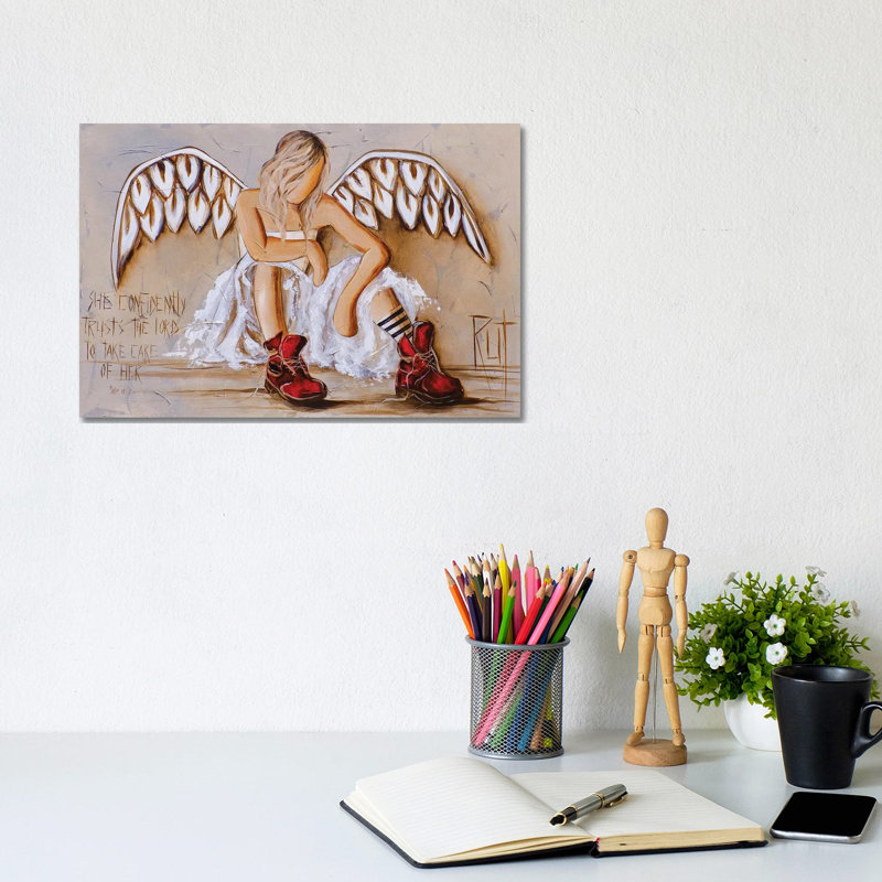 She Confidently Tr Trust - Giclée sur toile tendue avec châssis