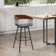 Lynnox Swivel Counter or Bar Height Upholstered Stool with Arms