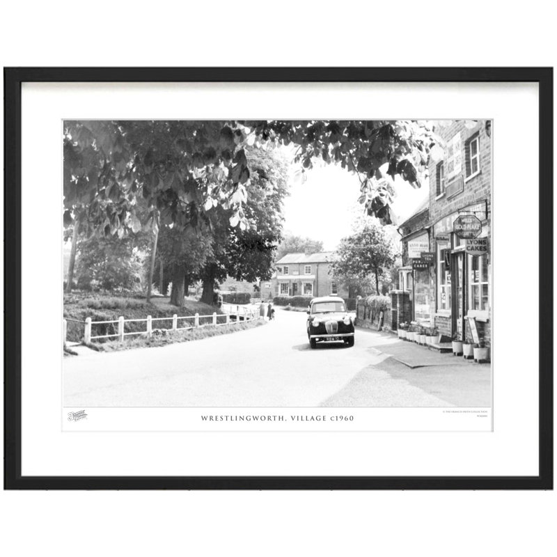 Wrestlingworth, Village C1960 - Single Picture Frame Print, 40cm H X 50cm W x 2cm D
