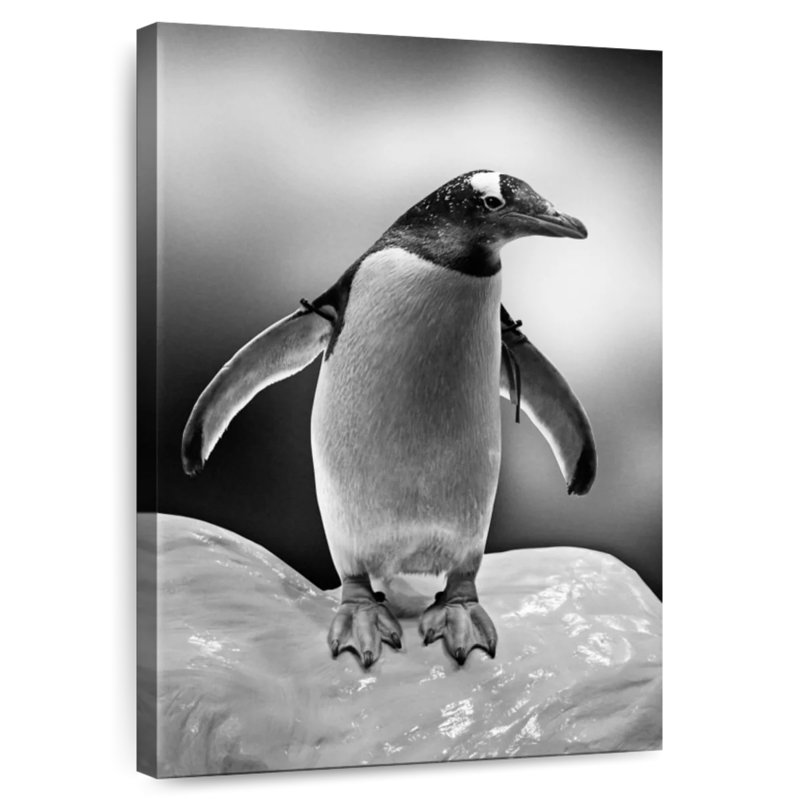 Pingouin glacé, H 45 po x l 30 po