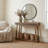 Chul 43.3" Traditional Console Table With Curved Edge Top-1670600185