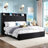 Hydraulic Lift Up Storage Upholstered Platform Bed With Shelf And Charging Station-1668359029-1668359034