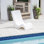Step2 White Vero In-Water Pool Chair and Patio Lounger