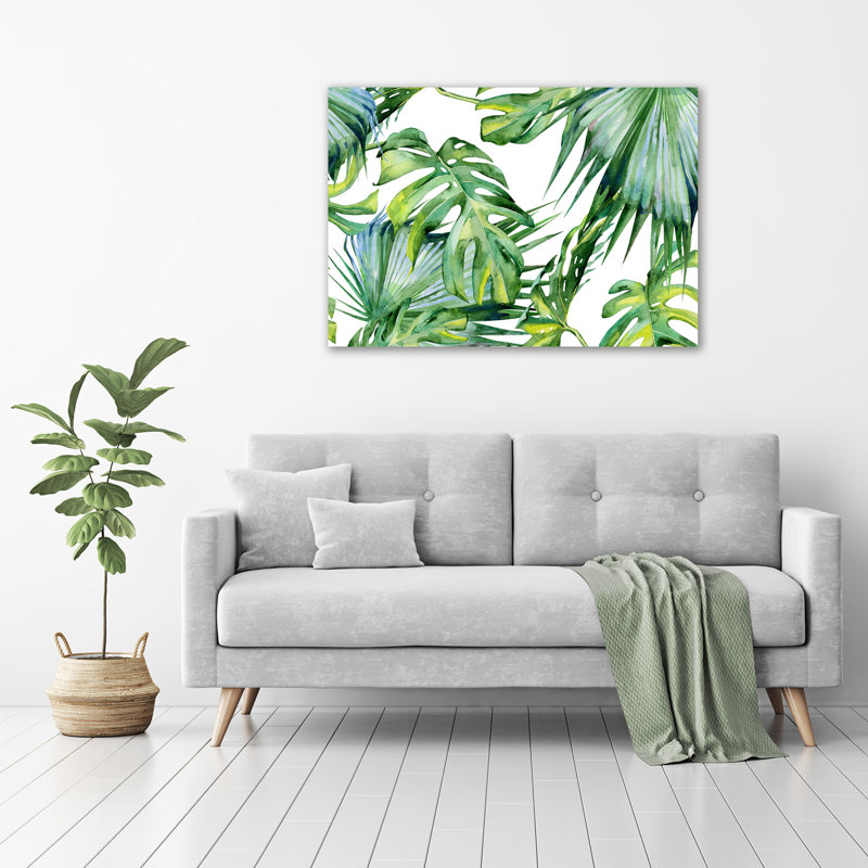 Tropical Leaves - Wrapped Canvas Print
