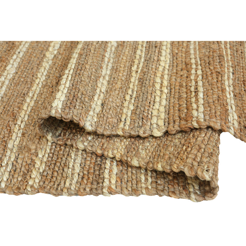 Tapis ivoire en fibres naturelles Abani Savoie JUT170A, Rectangle 5 pi 3 po x 7 pi 6 po