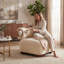 Chaise d'appoint moderne en polyester brun pour le salon - Animaux de compagnie-79574318