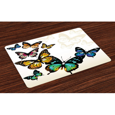Ashna Butterfly Monarch Placemat