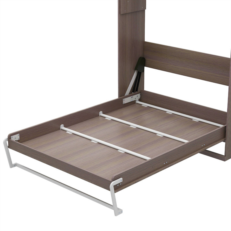 Full Size Murphy Bed, Gray