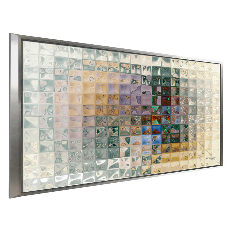 «Tile Art # 7, 2012» par Mark Lawrence, reproduction d'art graphique sur toile, H 39,5 po x l 63,5 po x P 2 po