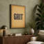 Grit Typography 1 Piece Wrapped Canvas Wall Art-235506426-235506427