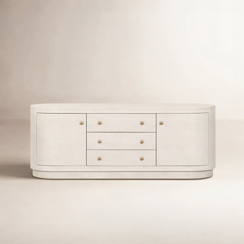 Console média Dysen Amelia - Lin peint ivoire, Lin peint ivoire