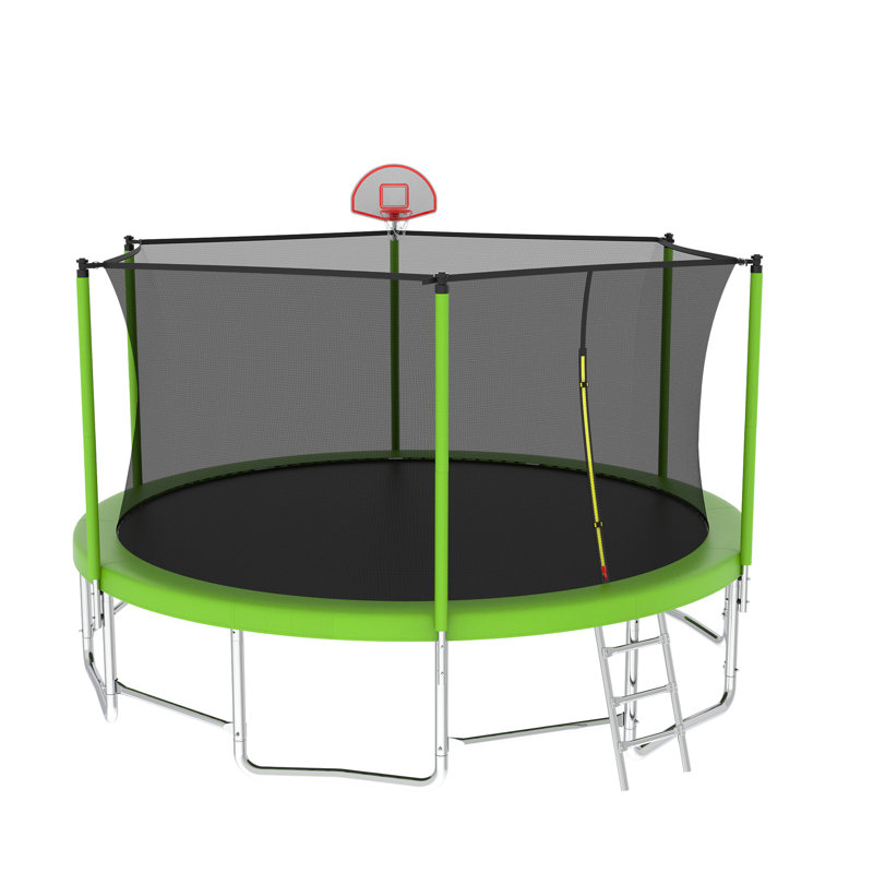 15 pi pour enfants enfants avec filet de sécurité pour enclos extérieur, Vert