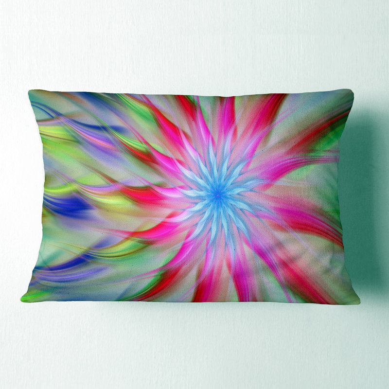Coussin lombaire floral de fleurs exotiques