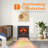 24 inch 3D  Flame Electric Infrared Quartz Fireplace Stove with remote control