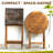 Morgin 2 - Person Wood Patio Dining Set with Round Table