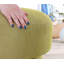 Repose-pieds pouf élégant, vert, 17,7 po de hauteur x 18,9 po de diamètre | 50% coton et 50% lin, 35 éponges orthopédiques, 2,4 po d'épaisseur | Parfait pour le salon, la chambre à coucher ou l'espace de détente, design confortable et chic-884480151