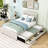 Upholstered Platform Bed with Trundle and 3 Drawers-1687341848-1687341855
