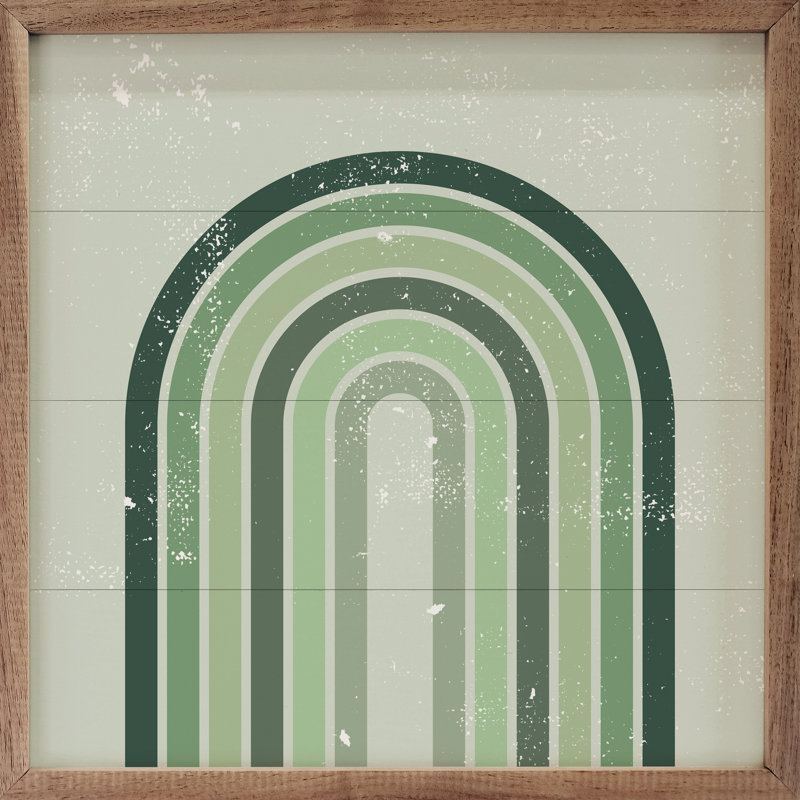 Rainbow Green, 16'' H x 16'' W x 1" D