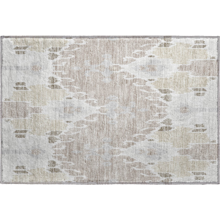 Premium Machine Washable Prisco Ivory Rug