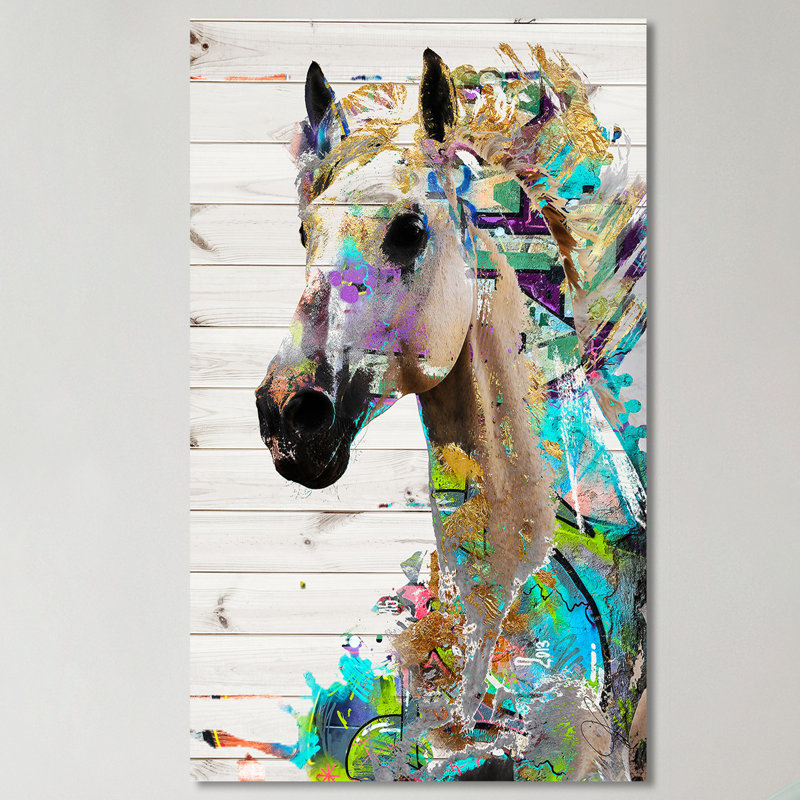 " Wild Horse 1 ", 60" H x 36" W x 1.5" D, Wrapped Canvas