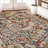 Vanessa 100% Polypropylene Modern Rustic Patchwork Area Rug-1470412082