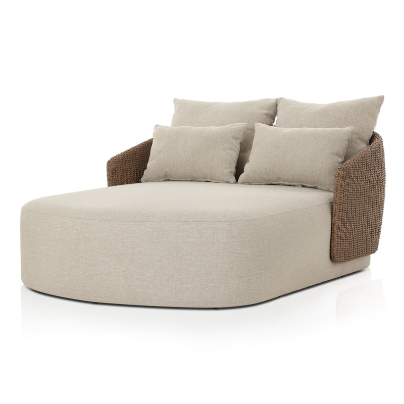 Maven Outdoor Chaise Lounge, Alessi Buff, Brown