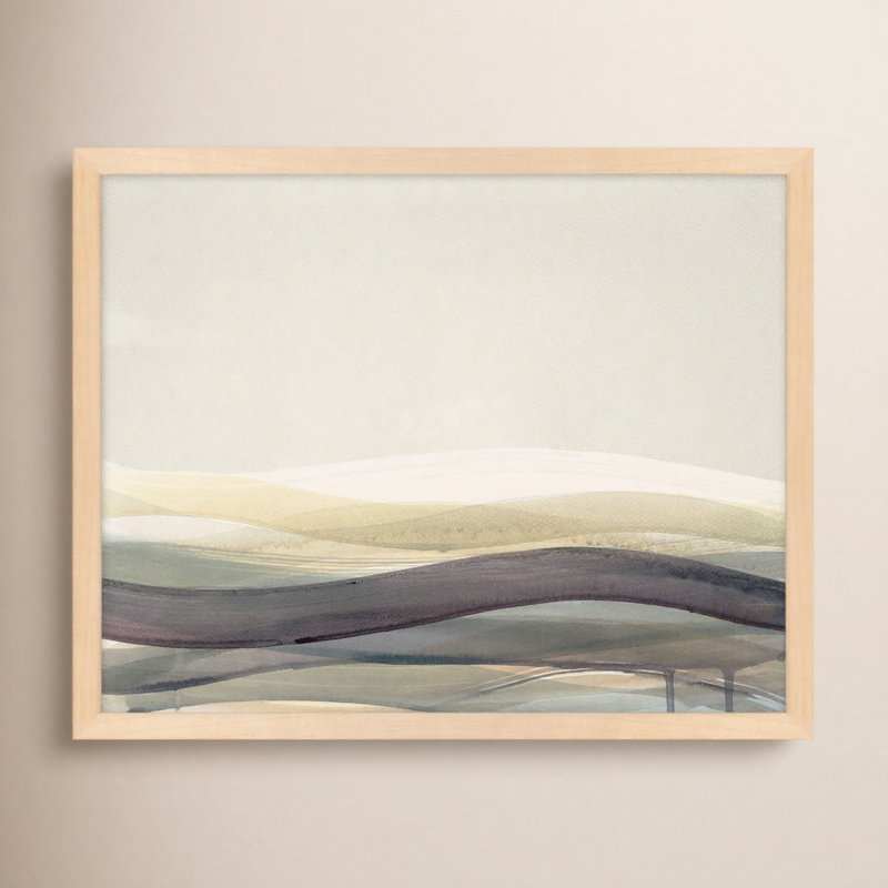 Preliminary II Print by Beth James, Maple Framed, 30" W x 24" H