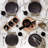 Lx Collective Black LX Collective Porcelain Dinnerware Set - Service for 4-87538891