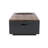 Outdoor 50,000 BTU Lightweight Concrete Rectangular Fire Pit Table with Storage  (Tank Cover not Included)
