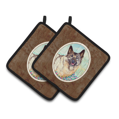 Caroline's Treasures Norwegian Elkhound Polyester Potholder