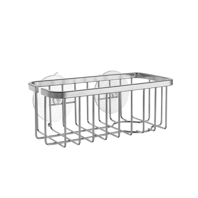 Support d'aspiration d'évier de cuisine / salle de bain en acier inoxydable NeverRust 304 pour éponges, laveurs, savon