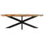 Table de salle à manger ronde en bois de manguier brut-727386383-727386380