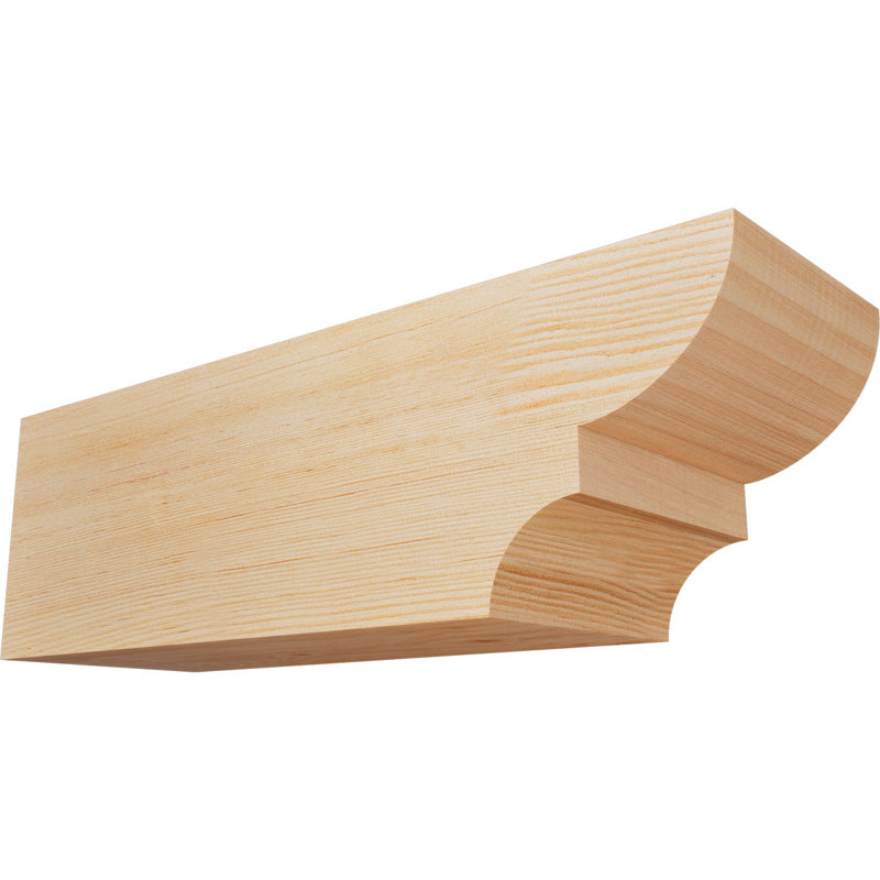 Queue de chevron lisse Ridgewood, Sapin de Douglas, H 6 po x l 5 1/2 po x L 18 po