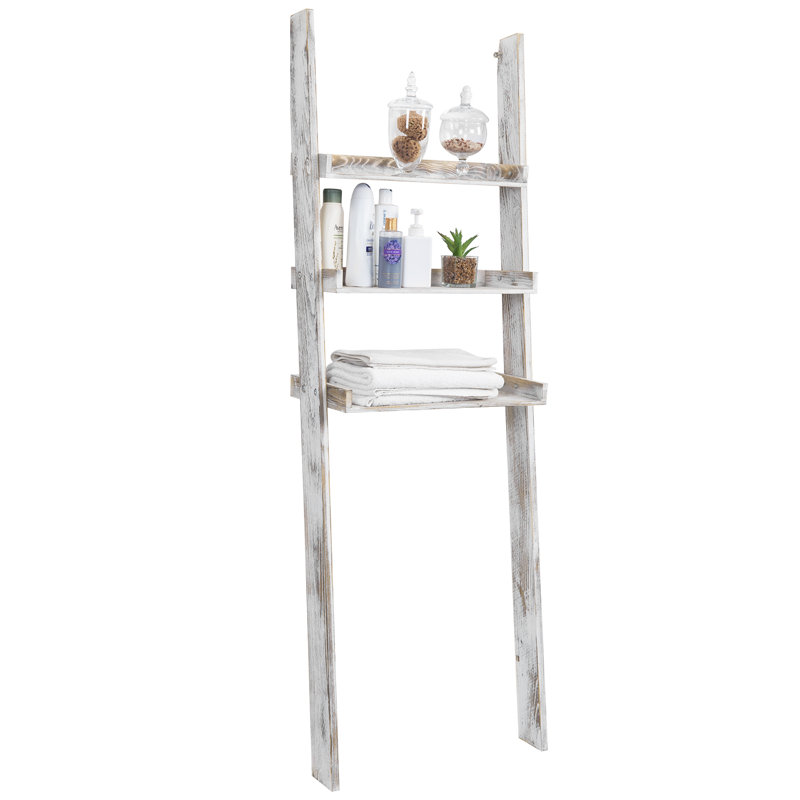 Étagère pour salle de bain en bois Ervey