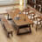 Brown Rectangular Solid Wood desk-108071154