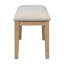 Ensemble de salle à manger 6 pièces de style classique et traditionnel, comprenant une table de salle à manger, 4 chaises rembourrées et un banc-556479608-556479605