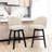 Aadhvika Upholstered BarStools with Solid Wood Frame-104100028-104100025