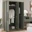  3 Door Wardrobe with Mirror-119157719