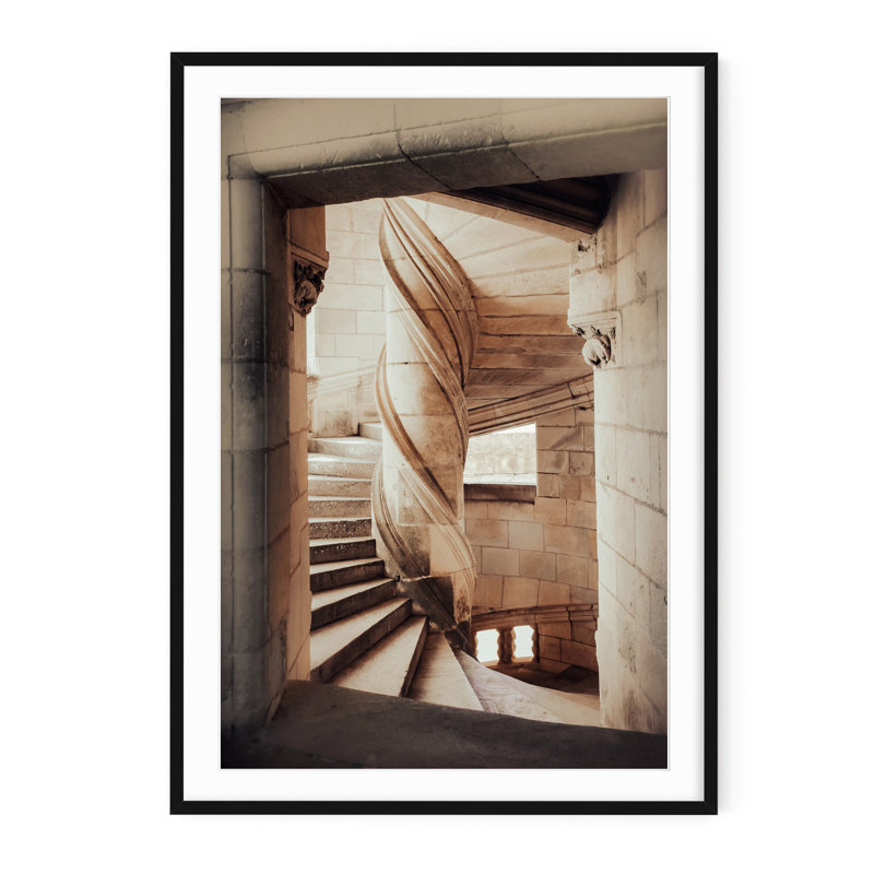 Davinci Staircase, 40" H x 29" W, Black