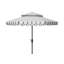 Parasol d'extérieur festonné inclinable 101 po Poppy-444100237