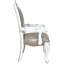 De 2 chaises avec accoudoirs taupe / os - Design élégant, structure (2) taupe et os stable, assise