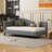 Twin Size L-Shaped Daybed with Solid Wood Legs - No Box Spring Needed, Durable for Years-573684366-573684367