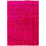 Overdyed One-of-a-Kind 4' 1" X 5' 10" Hand Knotted Area Rug