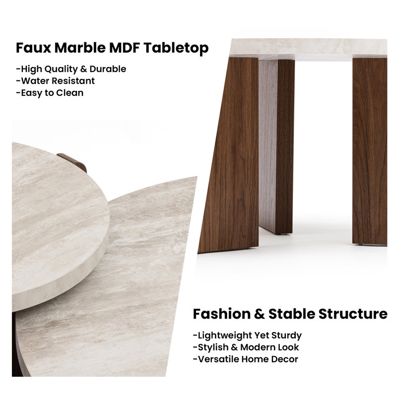 31.5 "Modern Round Coffee Table