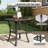 Lark Manor™ 6 Piece Wicker Patio Furniture Set, Classis Outdoor Conversation 360 Degree Swivel Chairs Set with Coffee Table-2075389058-2075389069