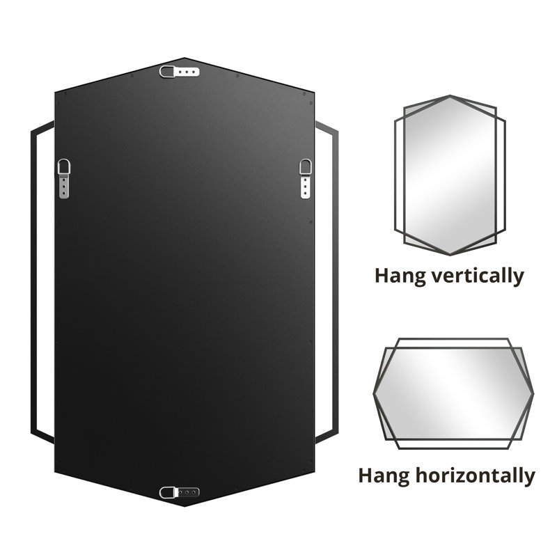 Chierika Metal Hexagon Wall Mirror