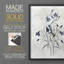 Harlequin Botanical II Framed Print - Solid Wood-1077655676-1077655673