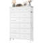  Commode haute 13 tiroirs en tissu, tour de rangement moderne-1160186343