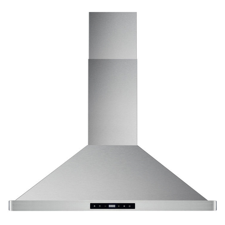 Cosmo 30 in. Vista Collection Ductless Wall Mount Range Hood, Touch Controls, LED Lights, Permanent Filters, Stainless Steel
